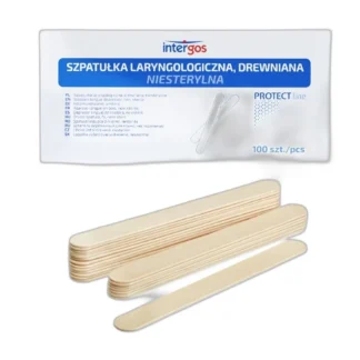 Wooden non-sterile laryngological tongue depressors 100 — zdjęcie 1